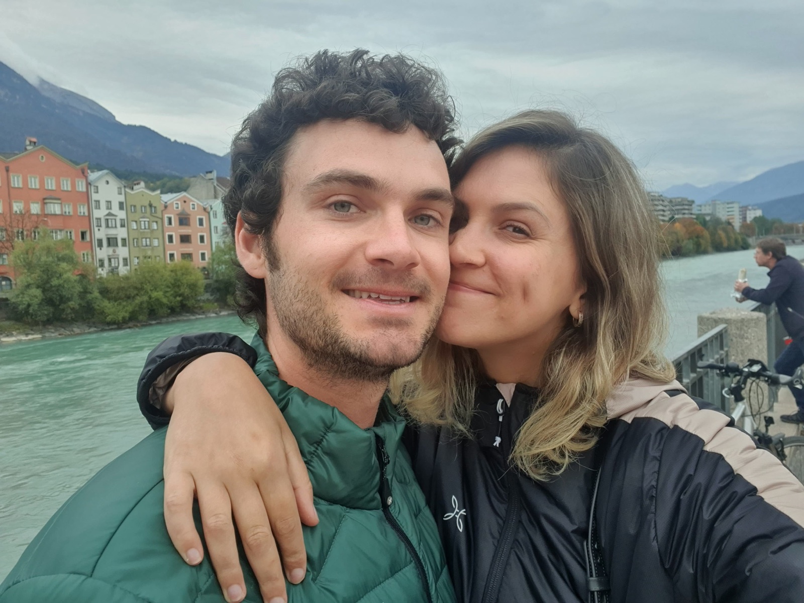 Selfie do casal em Innsbruck